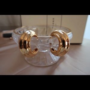 Gold hoop earrings & ring bundle 2